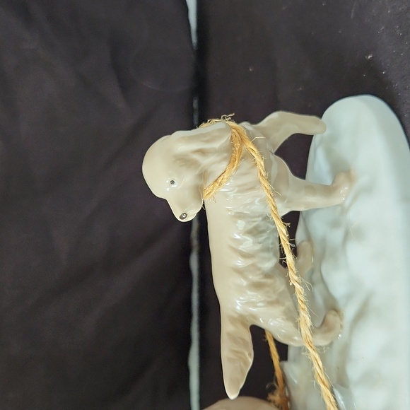 Paul Sebastian Dog Pulling Sled with Girl and boy. - Picture 3 of 8